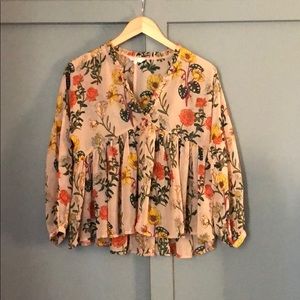 Lucky Brand Floral Blouse***SOLD***